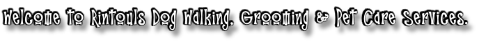 Welcome to Rintouls Dog Walking, Grooming & Pet Care Services.